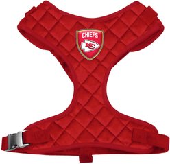 Littlearth NFL Velvet Dog Harness, Kansas City Chiefs, Large