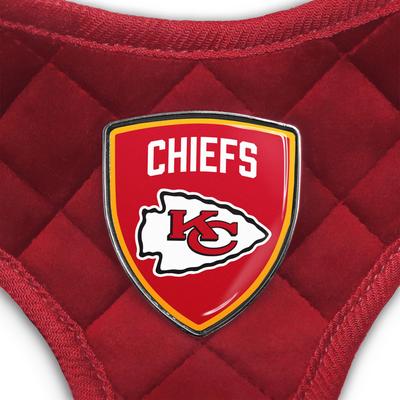 Show full view: Littlearth NFL Velvet Dog Harness, Kansas City Chiefs, Medium slide 4 of 7