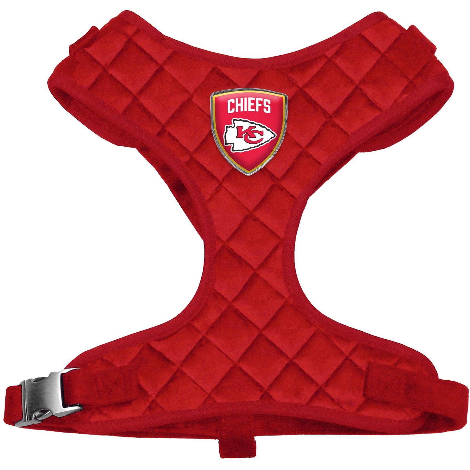 Littlearth NFL Velvet Dog Harness, Kansas City Chiefs, X-Large