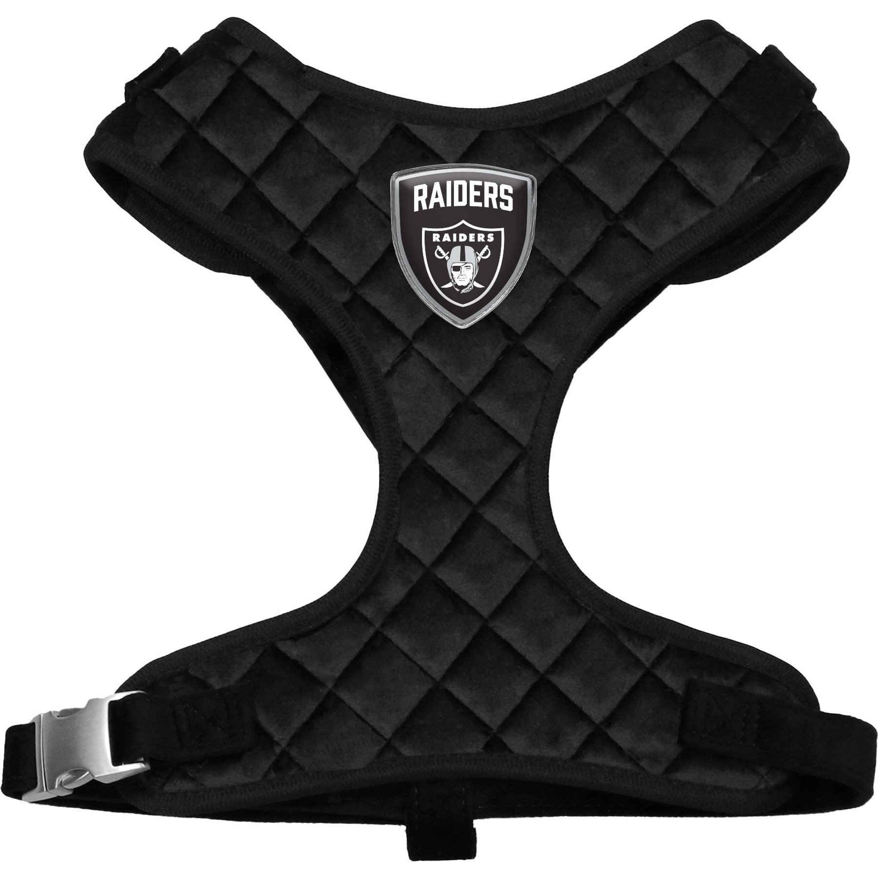 Littlearth NFL Velvet Dog Harness, Las Vegas Raiders, Small
