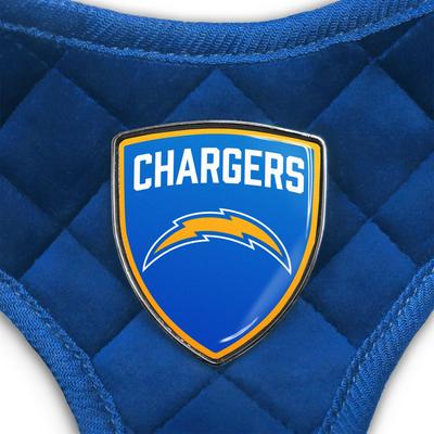 Show full view: Littlearth NFL Velvet Dog Harness, Los Angeles Chargers, Medium slide 5 of 8