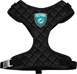Littlearth NFL Velvet Dog Harness, Miami Dolphins, Medium
