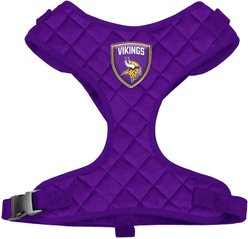 Littlearth NFL Velvet Dog Harness, Minnesota Vikings, X-Large