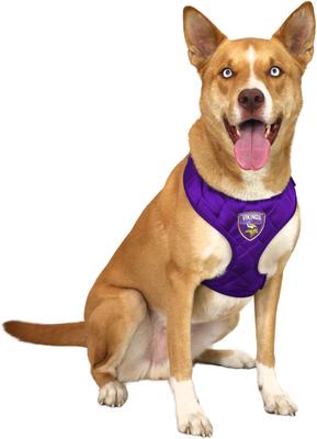 Show full view: Littlearth NFL Velvet Dog Harness, Minnesota Vikings, X-Large slide 2 of 7