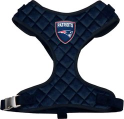 Littlearth NFL Velvet Dog Harness, New England Patriots, Medium