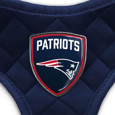 Show full view: Littlearth NFL Velvet Dog Harness, New England Patriots, Small slide 5 of 8
