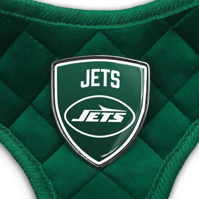 Show full view: Littlearth NFL Velvet Dog Harness, New York Jets, Large slide 4 of 7