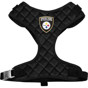 Littlearth NFL Velvet Dog Harness, Pittsburgh Steelers, Large