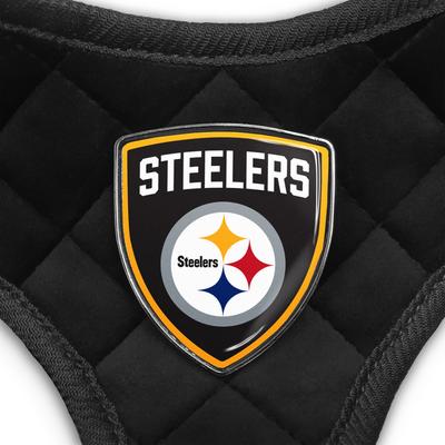 Show full view: Littlearth NFL Velvet Dog Harness, Pittsburgh Steelers, Medium slide 5 of 8