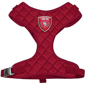Littlearth NFL Velvet Dog Harness, San Francisco 49ers, Large