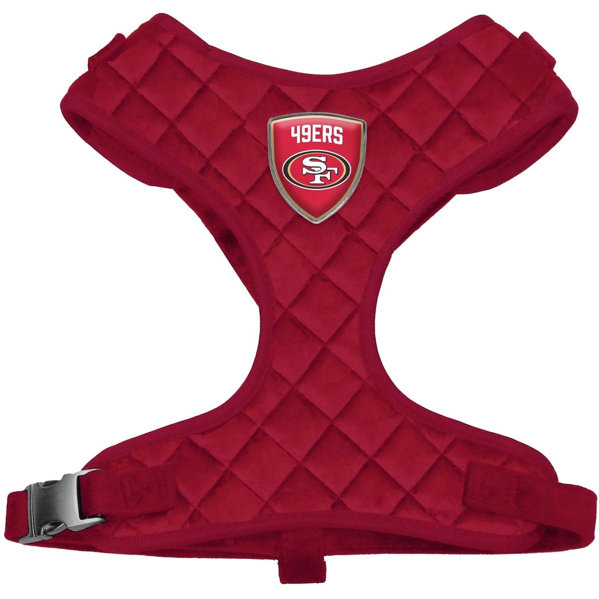 Littlearth NFL Velvet Dog Harness, San Francisco 49ers, X-Large