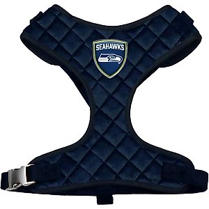 Littlearth NFL Velvet Dog Harness, Seattle Seahawks, Medium
