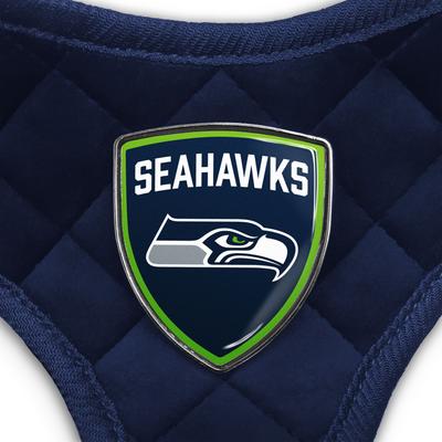 Show full view: Littlearth NFL Velvet Dog Harness, Seattle Seahawks, Medium slide 3 of 6
