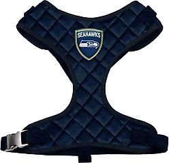 Littlearth NFL Velvet Dog Harness, Seattle Seahawks, Small