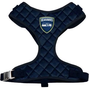 Littlearth NFL Velvet Dog Harness, Seattle Seahawks, Small