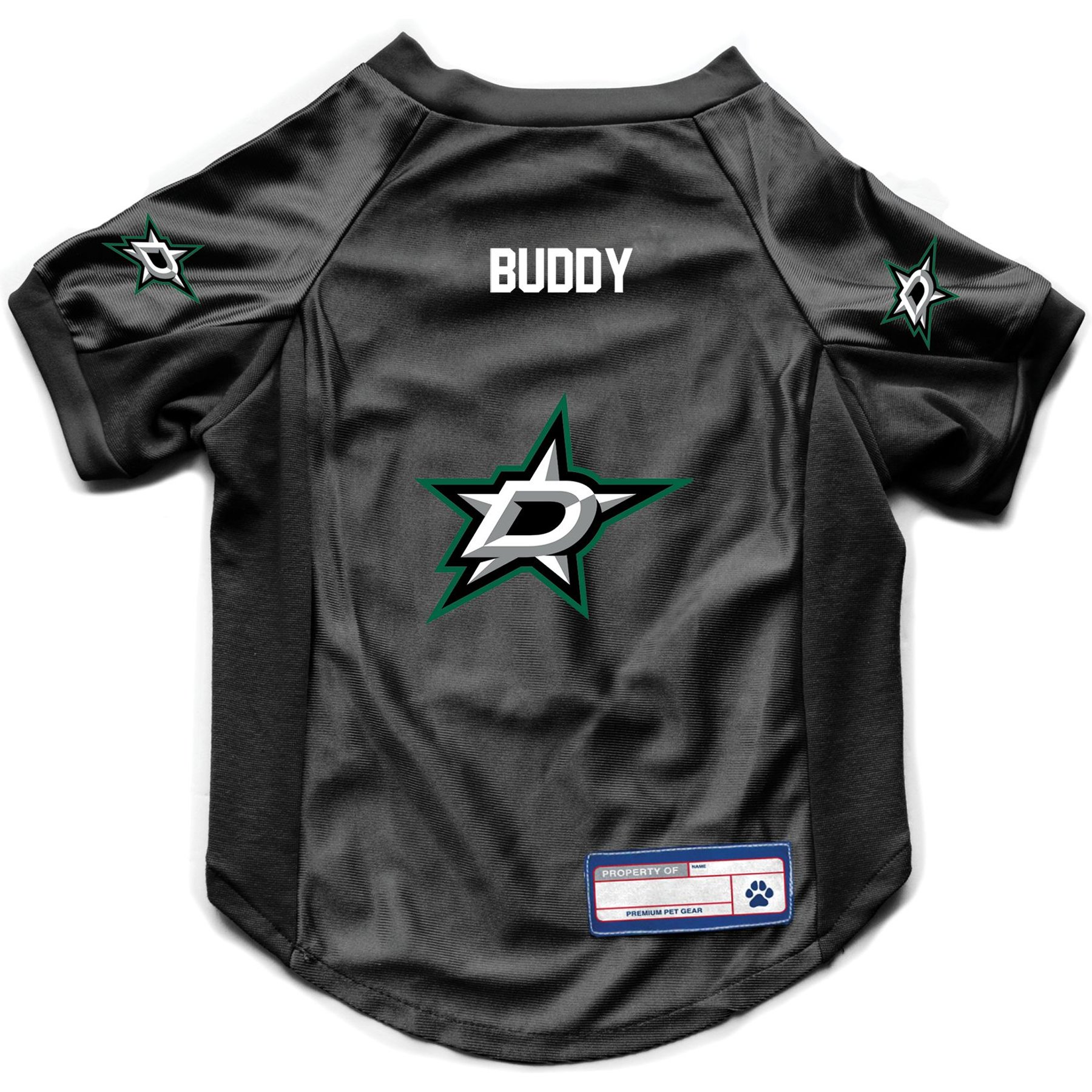 Littlearth NHL Personalized Stretch Dog & Cat Jersey, Dallas Stars