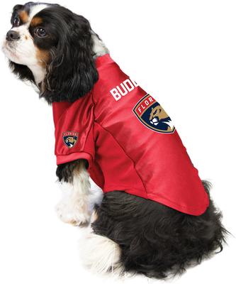 Show full view: Littlearth NHL Personalized Stretch Dog & Cat Jersey, Florida Panthers, Small slide 3 of 7