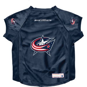 Littlearth NHL Stretch Dog & Cat Jersey, Columbus Blue Jackets, Big Dog