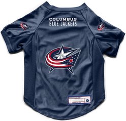 Littlearth NHL Stretch Dog & Cat Jersey, Columbus Blue Jackets, Medium slide 1 of 7