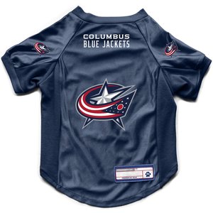 Littlearth NHL Stretch Dog & Cat Jersey, Columbus Blue Jackets, Medium