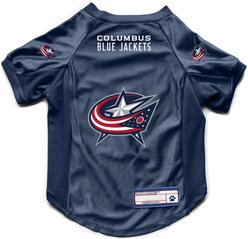 Littlearth NHL Stretch Dog & Cat Jersey, Columbus Blue Jackets, X-Large
