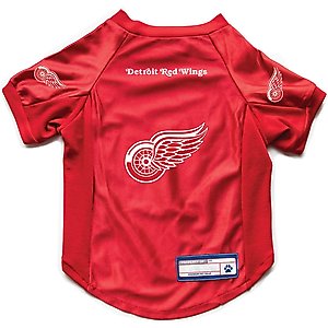 Littlearth NHL Stretch Dog & Cat Jersey, Detroit Red Wings, Medium