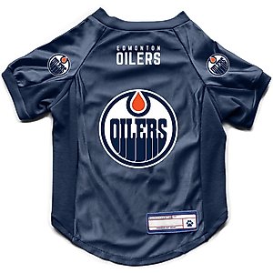 Littlearth NHL Stretch Dog & Cat Jersey, Edmonton Oilers, X-Small
