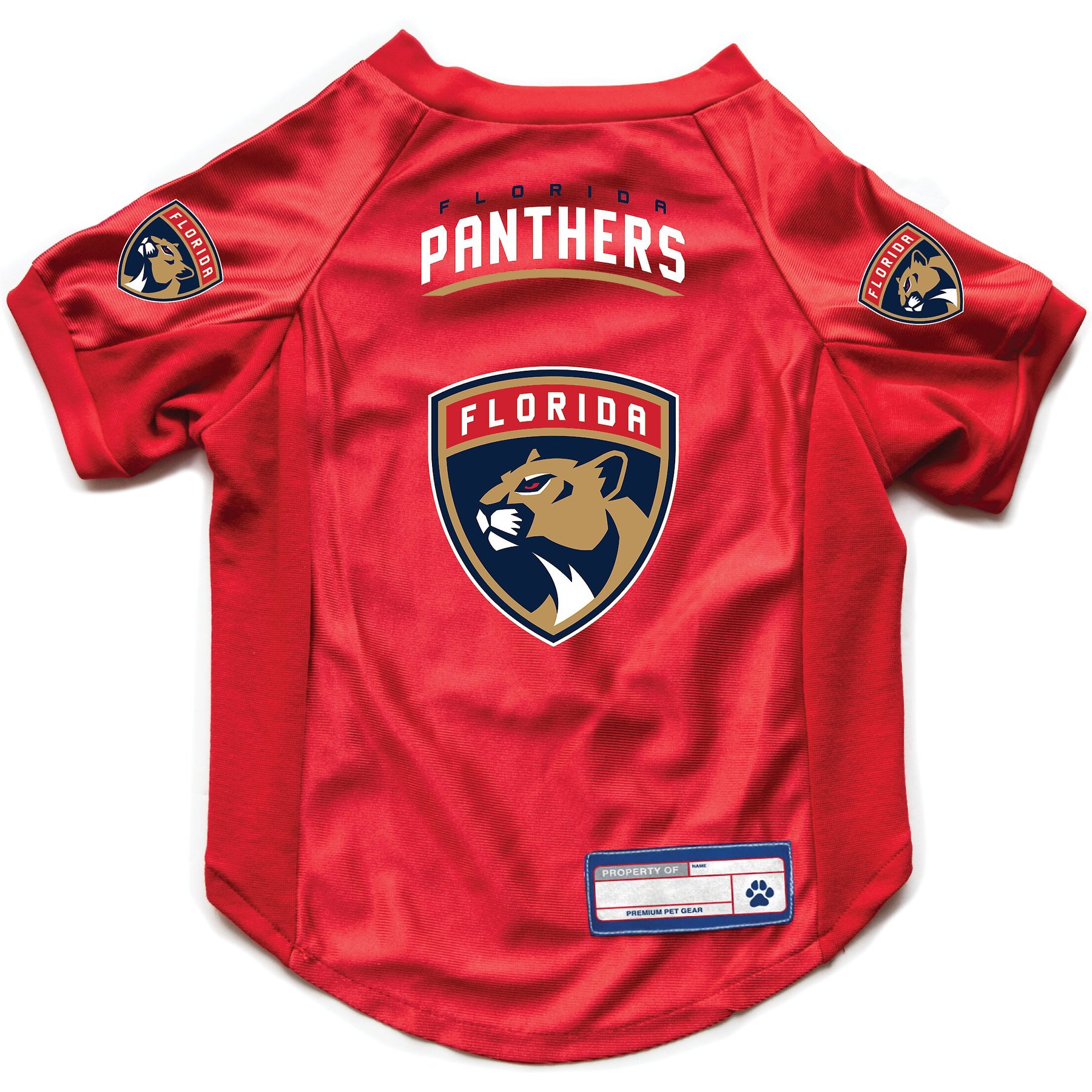 Littlearth NHL Stretch Dog & Cat Jersey, Florida Panthers, X-Small