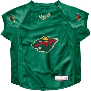 Littlearth NHL Stretch Dog & Cat Jersey, Minnesota Wild, Big Dog