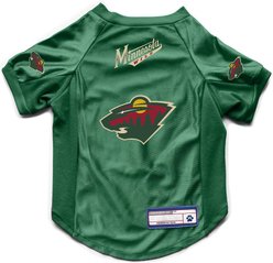 Littlearth NHL Stretch Dog & Cat Jersey, Minnesota Wild, X-Large