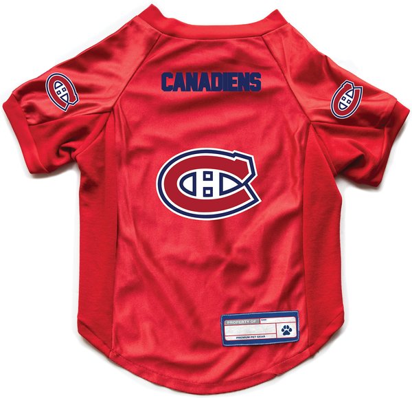 Show full view: Littlearth NHL Stretch Dog & Cat Jersey, Montreal Canadiens, Small slide 1 of 8