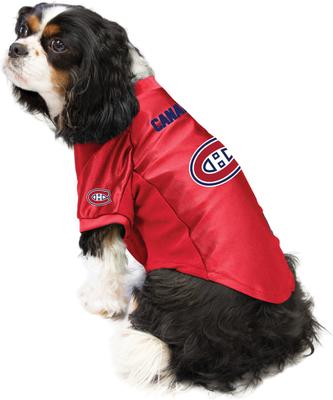 Show full view: Littlearth NHL Stretch Dog & Cat Jersey, Montreal Canadiens, Small slide 4 of 9