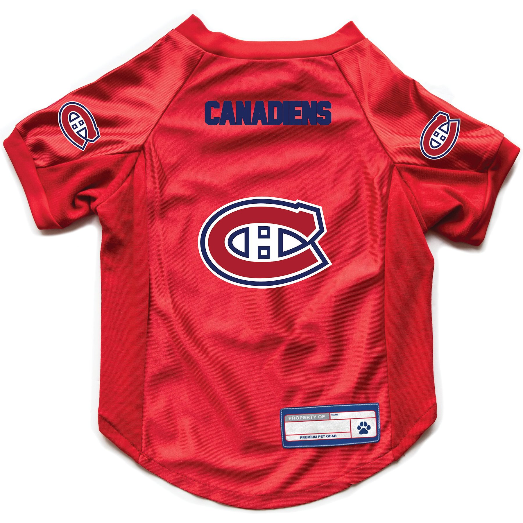 Littlearth NHL Stretch Dog & Cat Jersey, Montreal Canadiens, X-Small