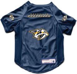 Littlearth NHL Stretch Dog & Cat Jersey, Nashville Predators, Medium slide 1 of 7