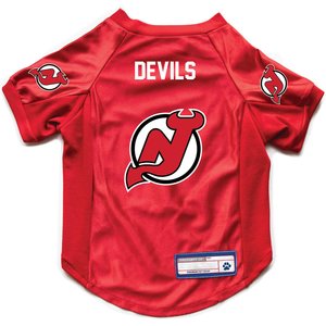Littlearth NHL Stretch Dog & Cat Jersey, New Jersey Devils, Large