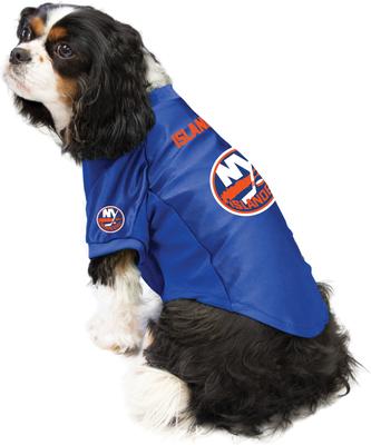 Show full view: Littlearth NHL Stretch Dog & Cat Jersey, New York Islanders, X-Small slide 3 of 8