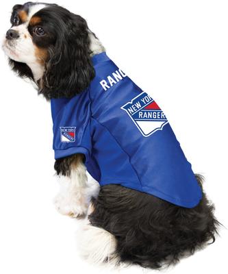 Show full view: Littlearth NHL Stretch Dog & Cat Jersey, New York Rangers, Small slide 3 of 8