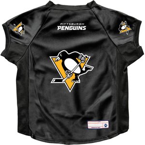 Littlearth NHL Stretch Dog & Cat Jersey, Pittsburgh Penguins, Big Dog