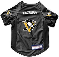 Littlearth NHL Stretch Dog & Cat Jersey, Pittsburgh Penguins, X-Large