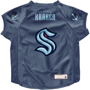 Littlearth NHL Stretch Dog & Cat Jersey, Seattle Kraken, Big Dog