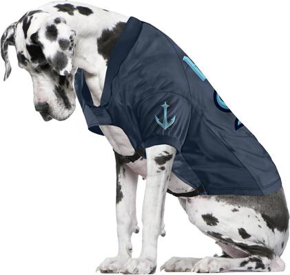Show full view: Littlearth NHL Stretch Dog & Cat Jersey, Seattle Kraken, Big Dog slide 3 of 6