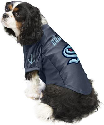 Show full view: Littlearth NHL Stretch Dog & Cat Jersey, Seattle Kraken, Small slide 4 of 9