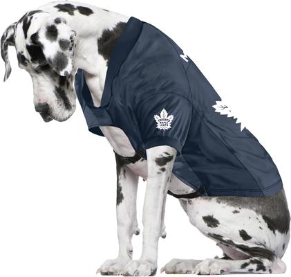 Show full view: Littlearth NHL Stretch Dog & Cat Jersey, Toronto Maple Leafs, Big Dog slide 3 of 5