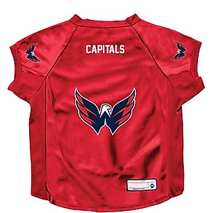 Littlearth NHL Stretch Dog & Cat Jersey, Washington Capitals, Big Dog