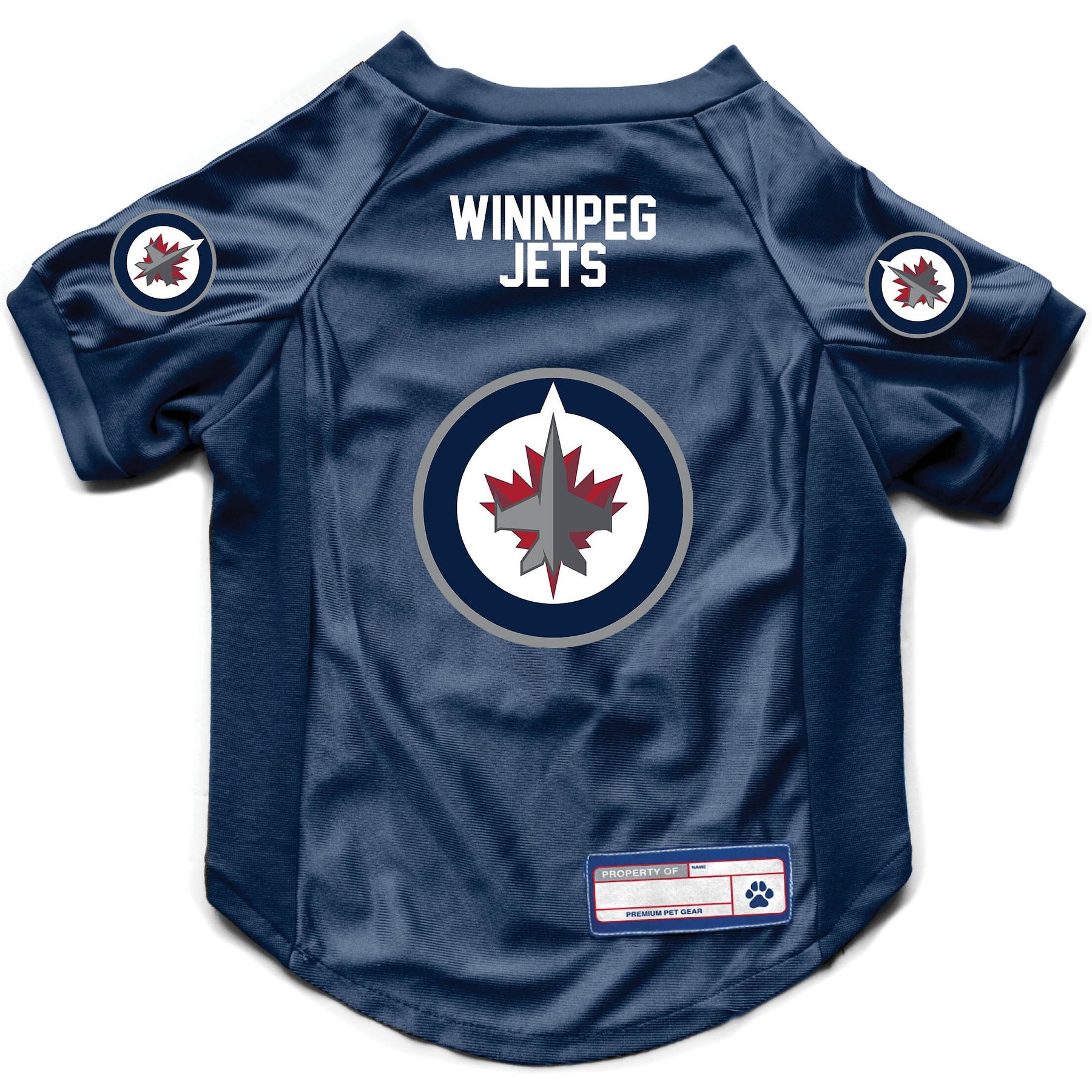 Littlearth NHL Stretch Dog & Cat Jersey, Winnipeg Jets