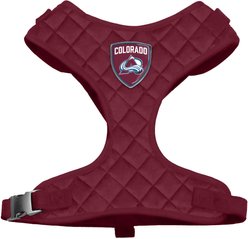 Littlearth NHL Velvet Dog Harness, Colorado Avalanche, X-Small