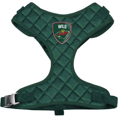 Littlearth Littlearth NHL Velvet Dog Harness, Minnesota Wild, Large