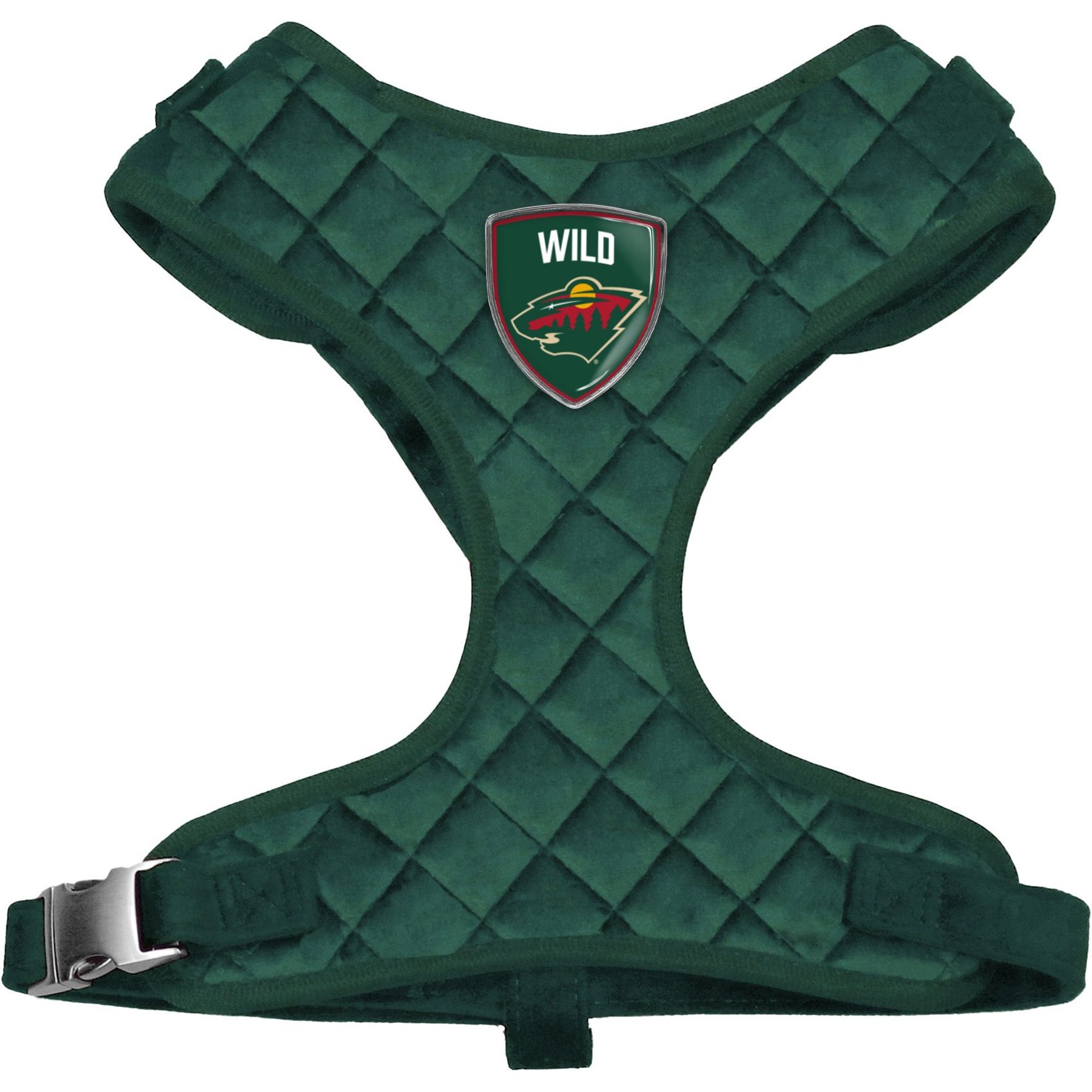 Littlearth NHL Velvet Dog Harness, Minnesota Wild, X-Small