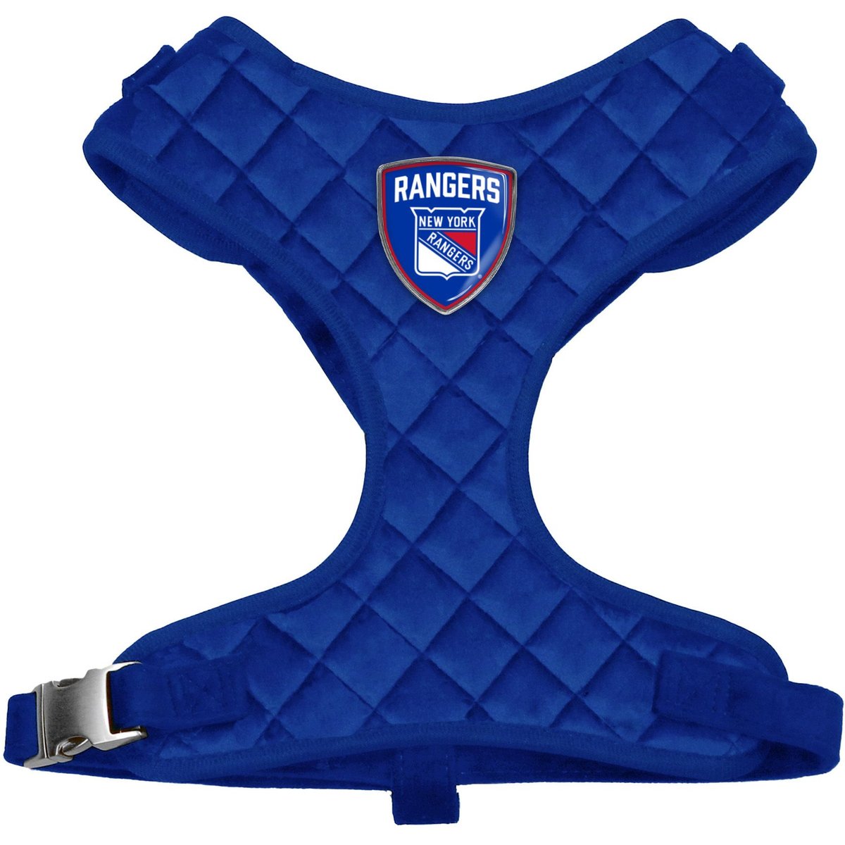 Littlearth NHL Velvet Dog Harness, New York Rangers, Medium