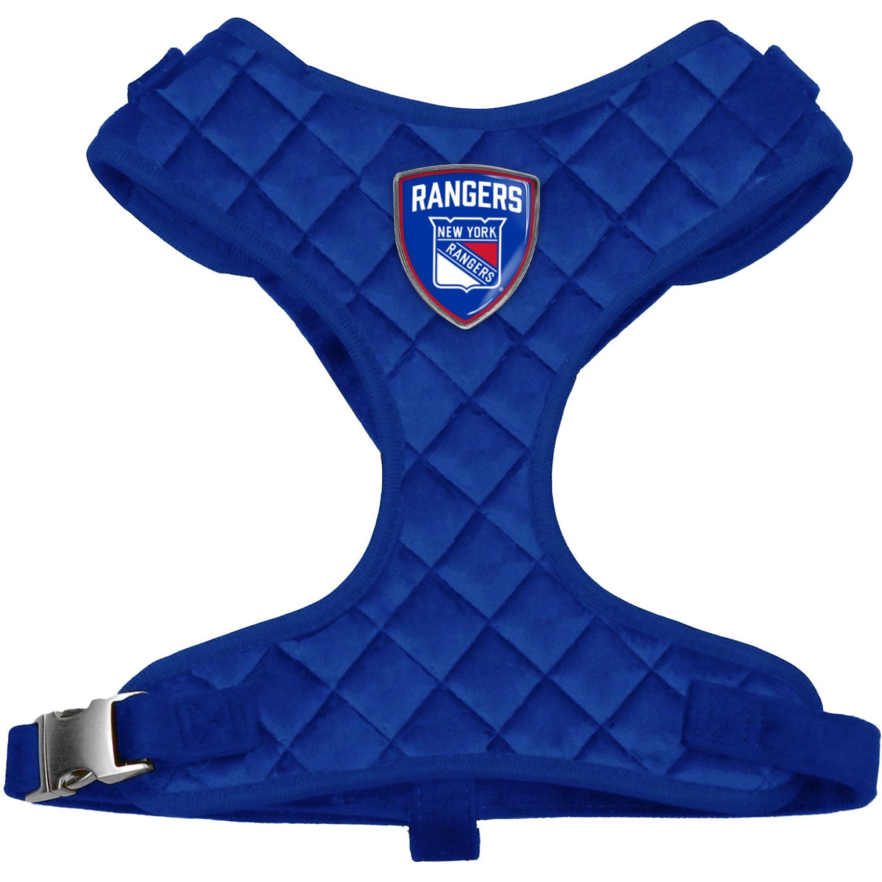 Littlearth NHL Velvet Dog Harness, New York Rangers, X-Small